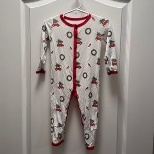 Kyte Baby Wreath long sleeve snap romper